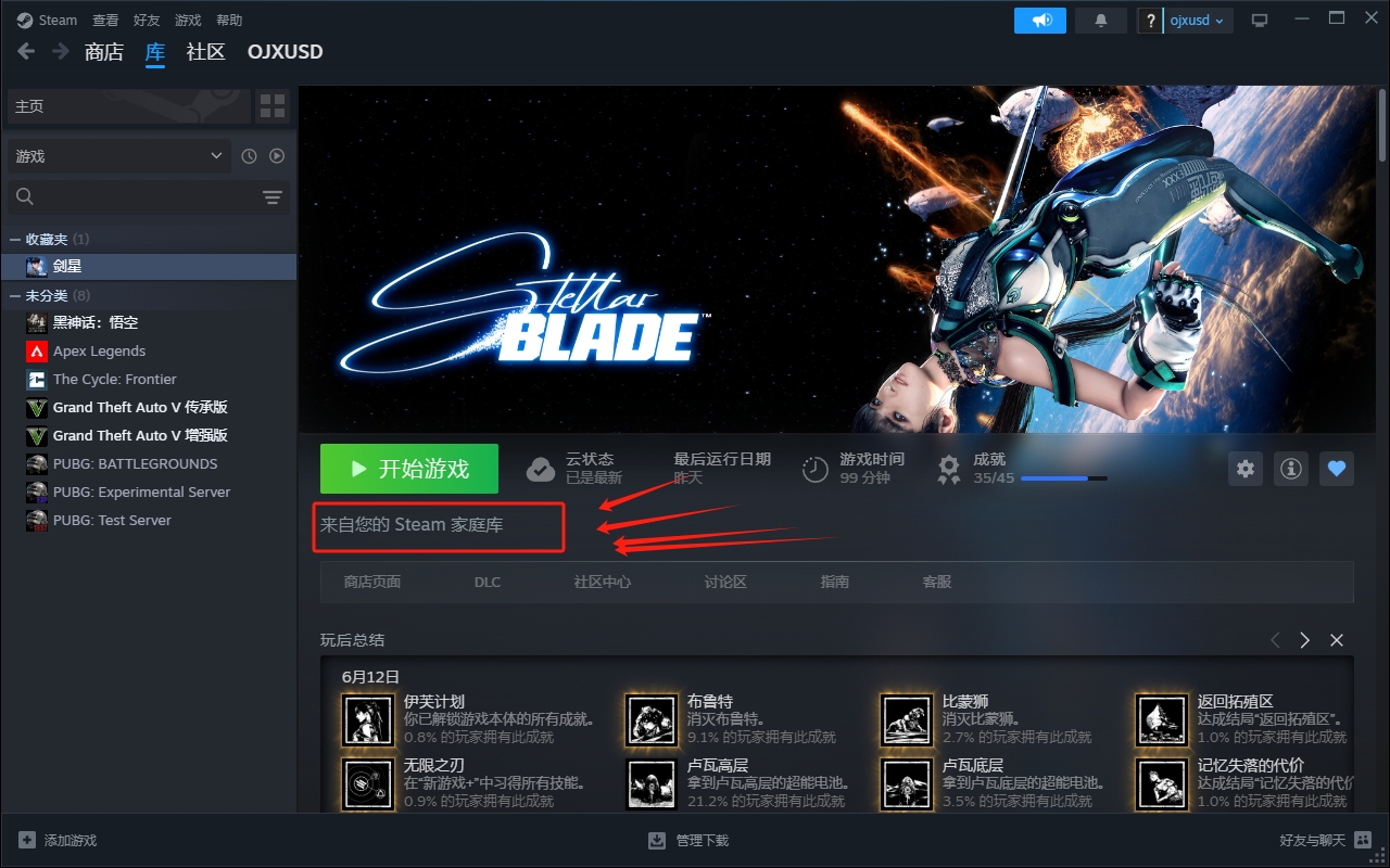 《剑星》一人购买六人畅玩，Steam家庭共享+离线模式教程