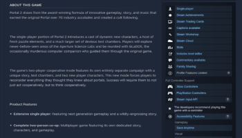 Steam创新举措：新增无障碍功能标签，优化玩家游戏选购体验