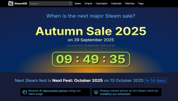 国庆中秋假期，Steam秋季特卖将于明日凌晨1点正式开启