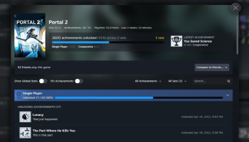 Steam 开启成就合集测试，分组管理革新成就系统