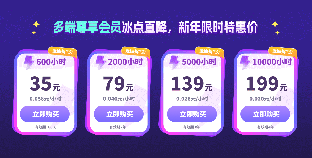 AK加速器推出永久有效套餐，畅享加速时长，开年第一响！
