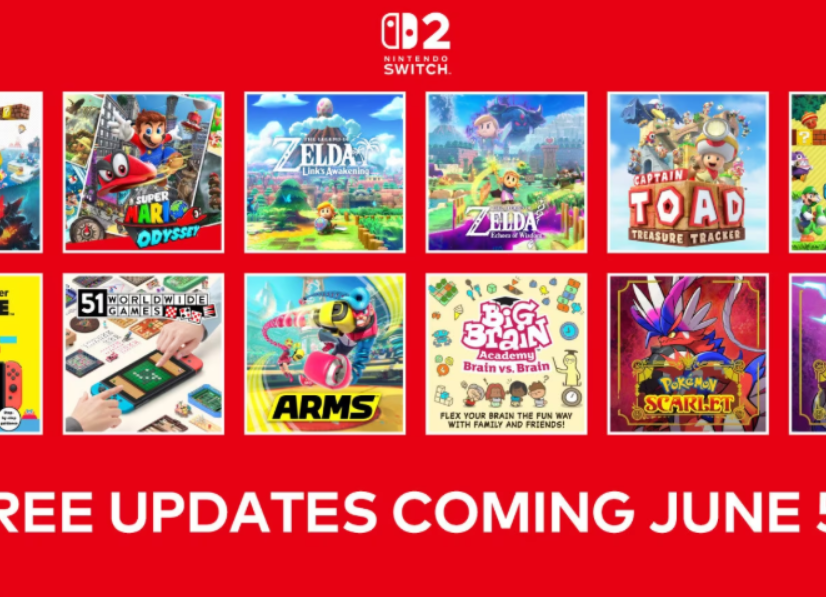 任天堂豪气官宣：Switch 2免费更新，多款本家大作畅享升级体验！