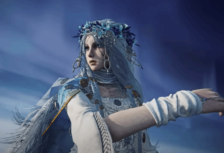 《艾尔登法环：黑夜君临》最后一位角色公布：超美白发唤灵师降临！