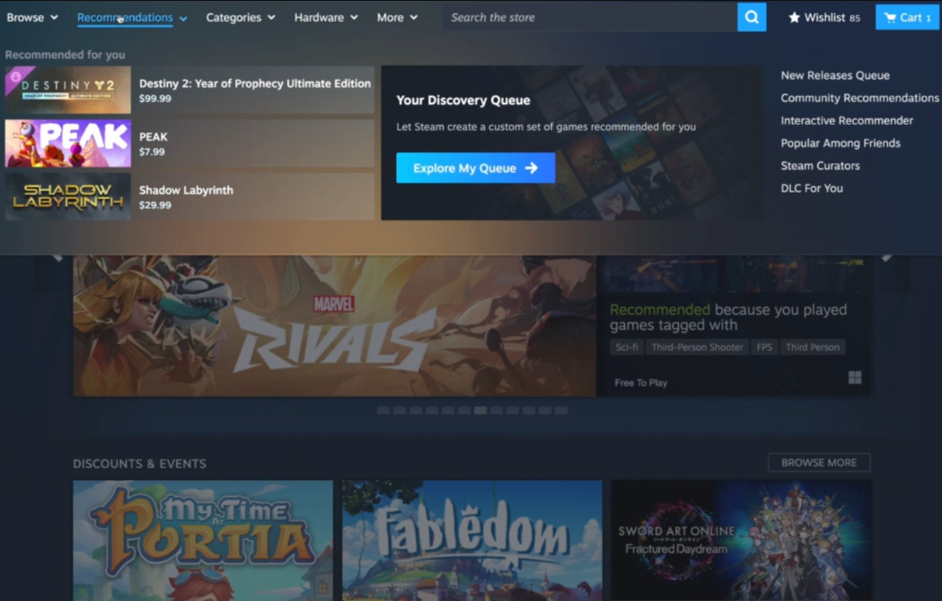 Steam商店重大改版：抢先体验测试版上线，全新界面提升用户体验
