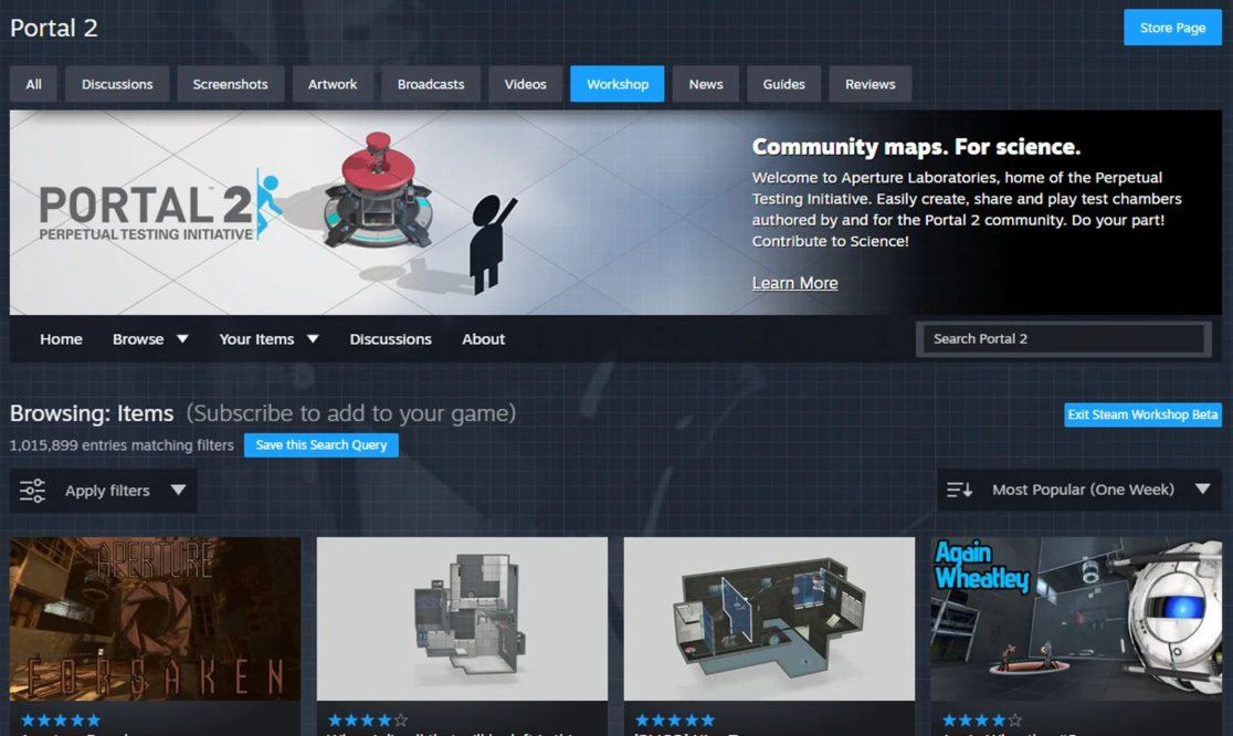 Steam创意工坊重磅更新:底层重写+UI升级,Beta测试现已开启 Steam创意工坊重磅更新:底层重写+UI升级,Beta测试现已开启