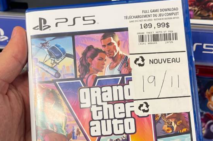 《GTA6》PS5 实体盒现身门店！仅有激活码无光盘！