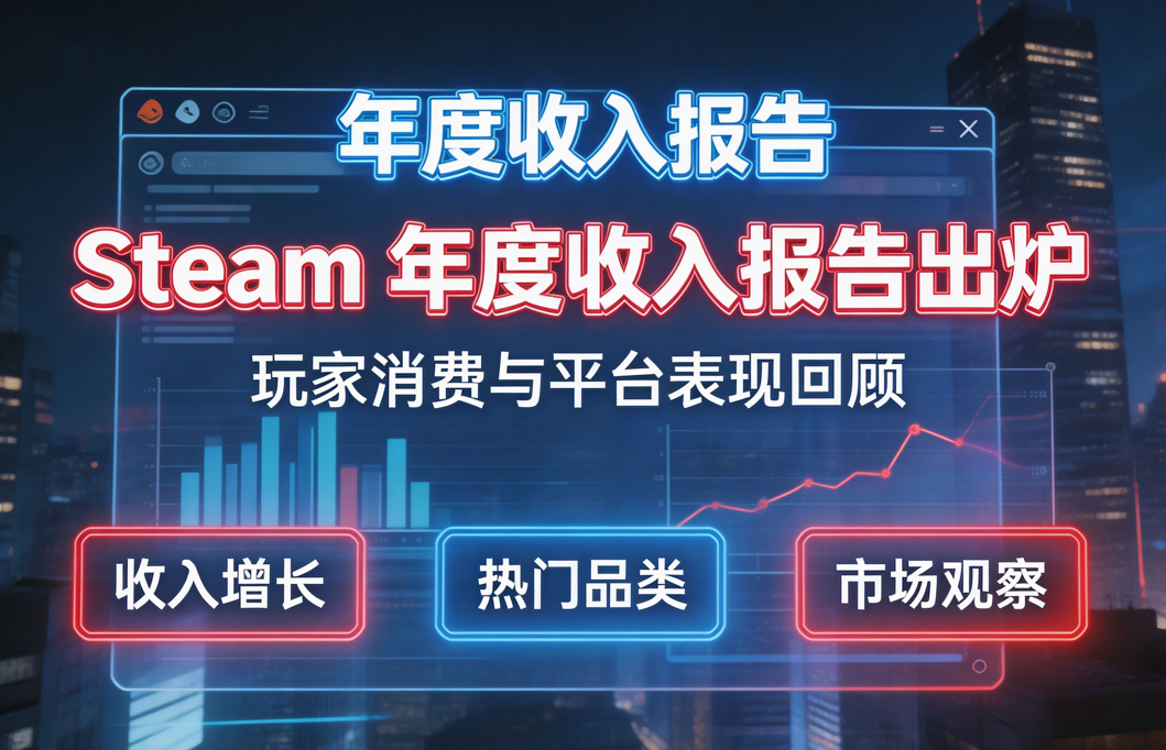 Steam 年度收入报告出炉：付费游戏总收入超 9300 亿